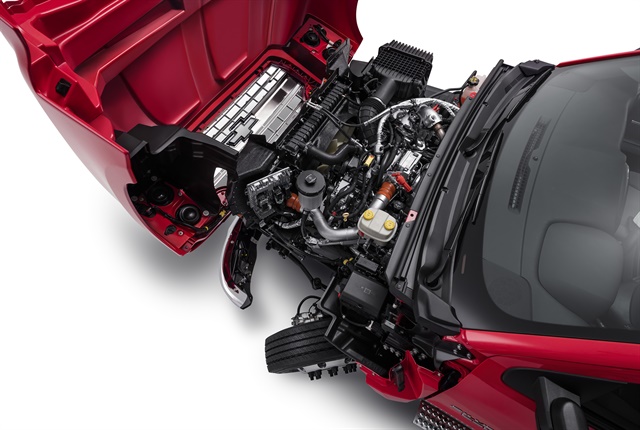 <p>Photo of 2019 Silverado 6500HD engine compartment courtesy of Chevrolet.</p>