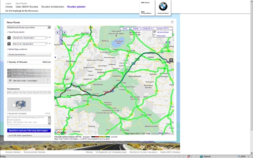 Bmw online route planning