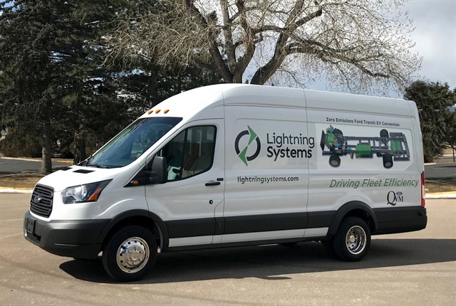 <p><em>Photo of electrified Transit cargo van courtesy of Lightning Systems.</em></p>