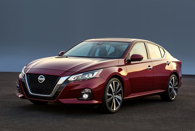 <p><em>Photo of the 2019 Altima midsize sedan courtesy of Nissan.</em></p>