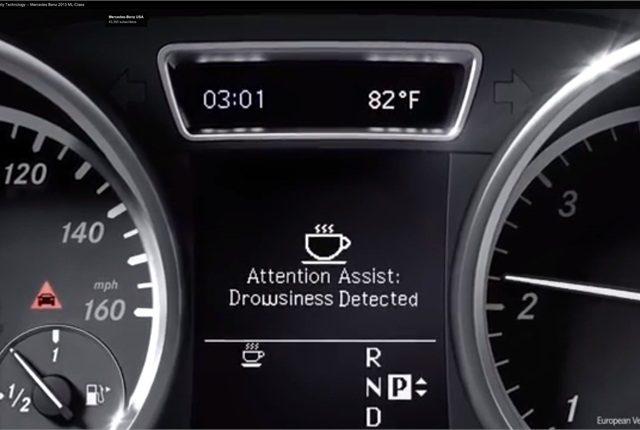 Mercedes attention assist drowsiness detected #2